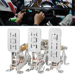 3PCS C USB Sim Racing Pedals for PC Games with Circuit Box