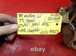 79-93 Ford Mustang T5 5 Speed Manual Clutch Brake Pedal Quadrant Box Oem Assy