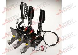 Adjustable Race Rally Hydraulic Clutch Brake Bias Pedal Box Assembly