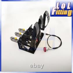 Adjustable Race Rally Hydraulic Clutch Brake Bias Pedal Box Assembly Kit