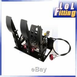 New Adjustable Race Rally Hydraulic Clutch Brake Bias Pedal Box Assembly