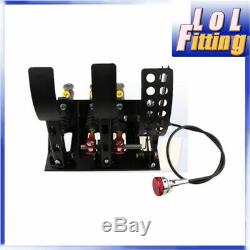 New Adjustable Race Rally Hydraulic Clutch Brake Bias Pedal Box Assembly