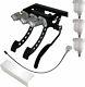 Universal Top Mount Cockpit Fit Hyd Clutch Race Pedal Box Silver Kit Obpvic20