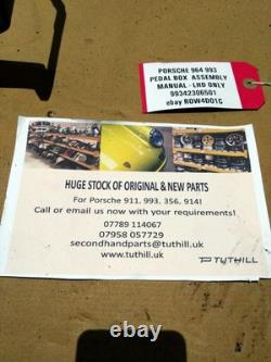 Used Original Clutch & Brake Pedal Box Assembly Porsche 993 964 MANUAL LHD